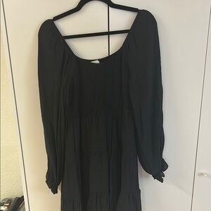 ANDREE BY UNIT Black Bishop Sleeve Sundress